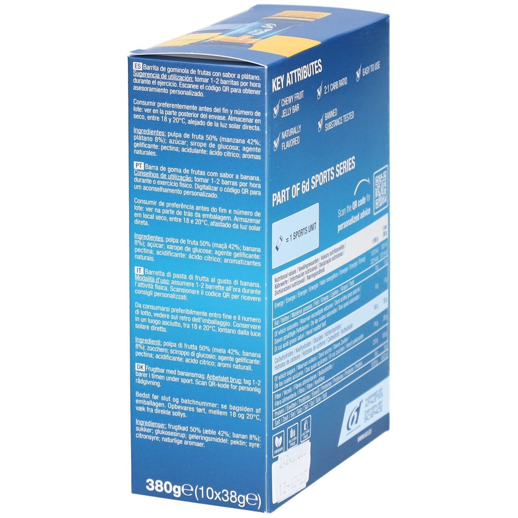 6D - Sports Chew - Banane - pack de 10