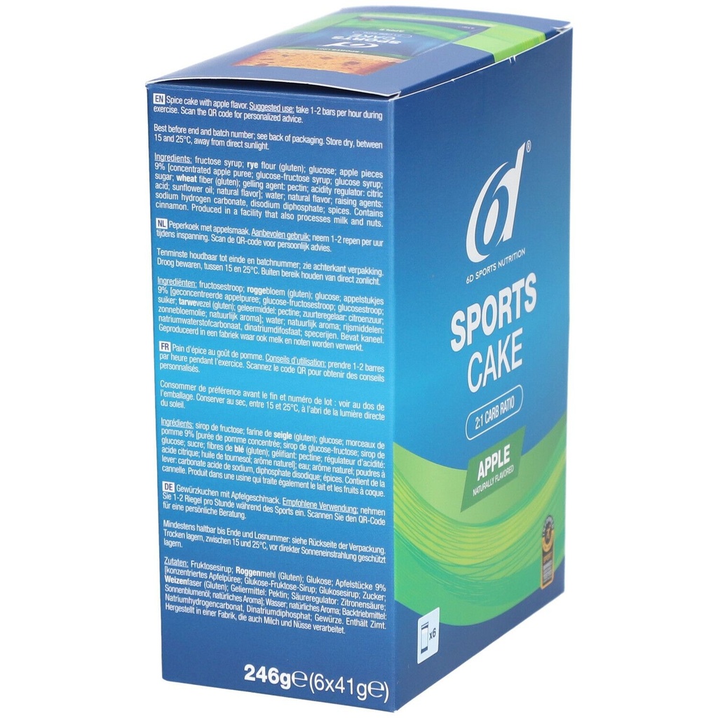 6D - Sports Cake - Pomme - Pack de 6