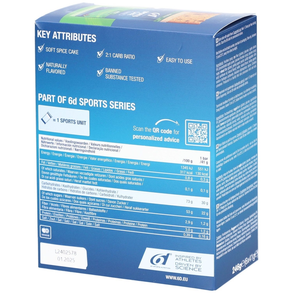 6D - Sports Cake - Pomme - Pack de 6