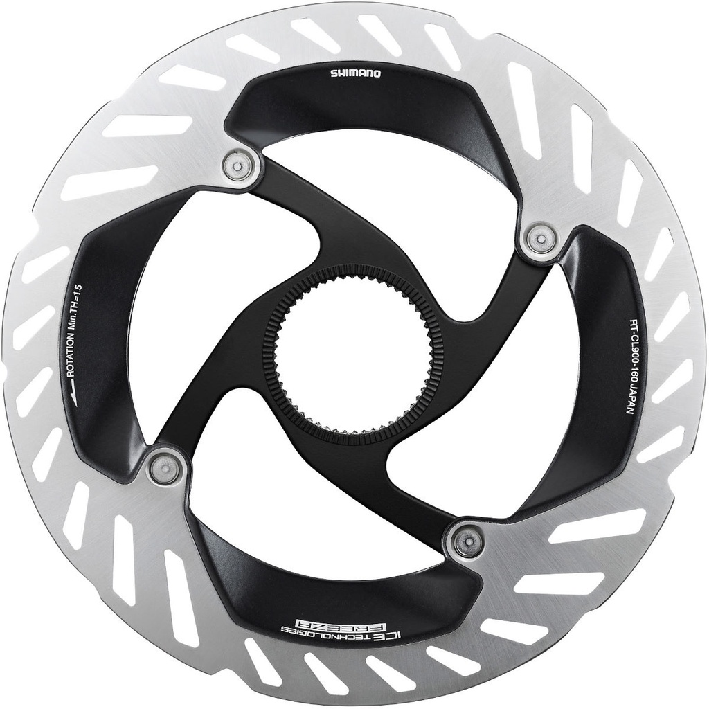 SHIMANO Disque de frein à disque RT-CL900 CENTER LOCK ICE TECHNOLOGIES FREEZA 160 mm