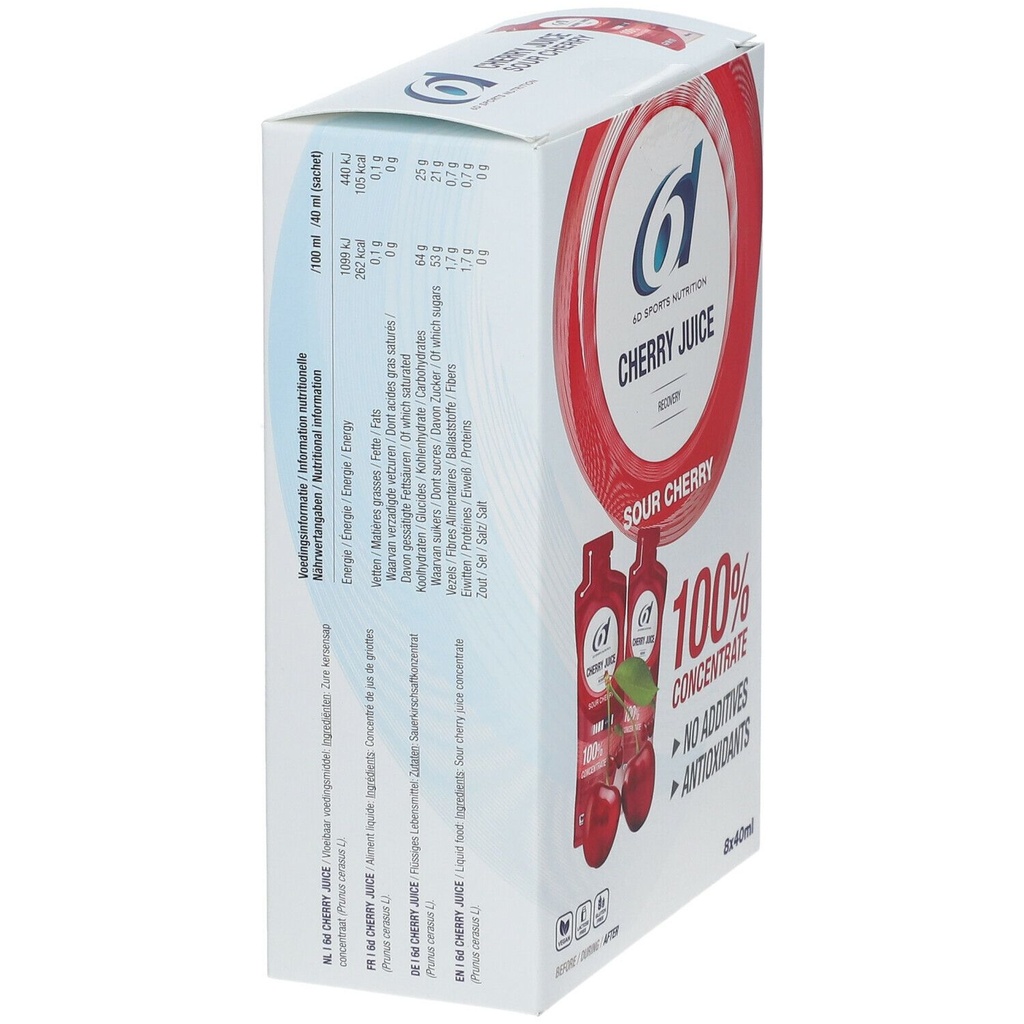 6D Nutrition - Cherry Juice - Pack de 8