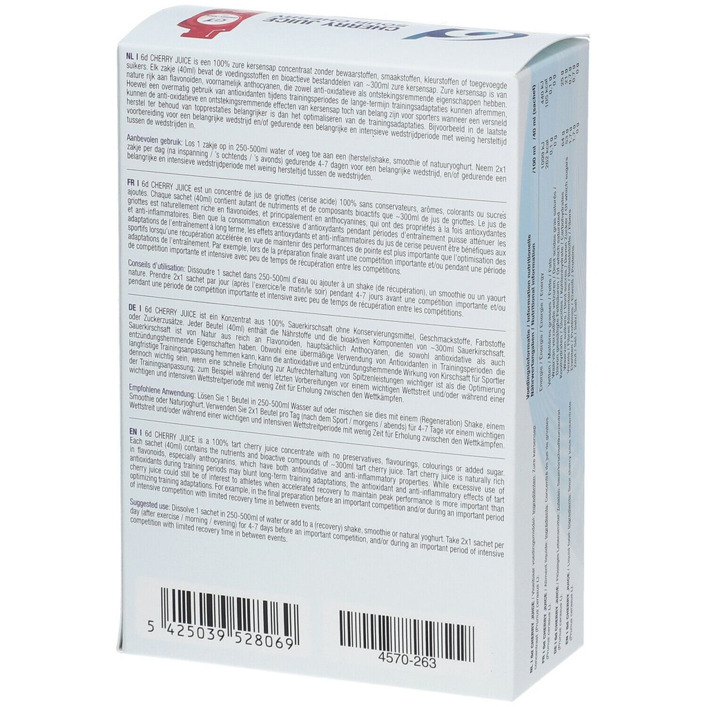 6D Nutrition - Cherry Juice - Pack de 8