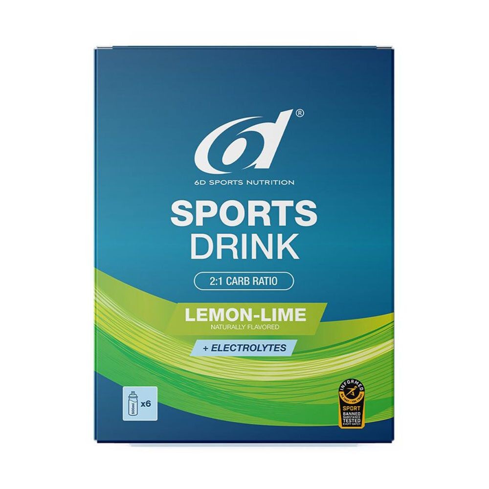 6D - Sports Drink - Citron - Pack de 6